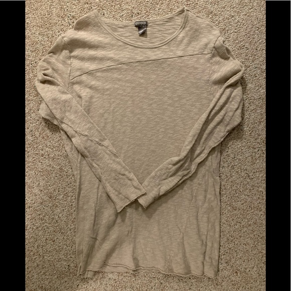 H&M Divided Mens Long Fit Long Sleeve Tan Large - Picture 1 of 5